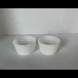 Vintage Glasbake Condiment or Custard Bowls